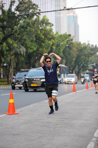 Race photo from KEMLU RUN 2025