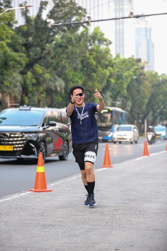 Race photo from KEMLU RUN 2025