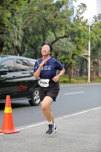 Race photo from KEMLU RUN 2025