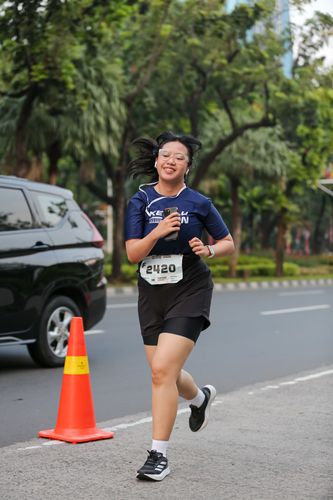 Race photo from KEMLU RUN 2025