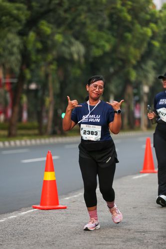 Race photo from KEMLU RUN 2025
