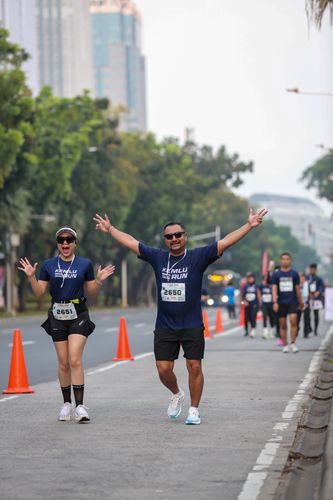 Race photo from KEMLU RUN 2025