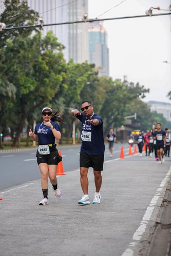 Race photo from KEMLU RUN 2025