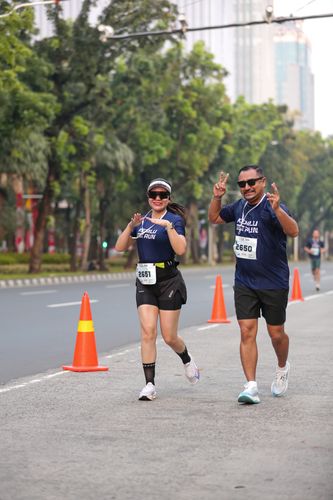 Race photo from KEMLU RUN 2025