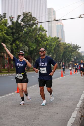 Race photo from KEMLU RUN 2025