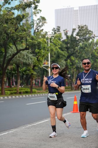 Race photo from KEMLU RUN 2025