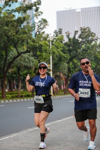 Race photo from KEMLU RUN 2025