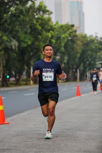 Race photo from KEMLU RUN 2025
