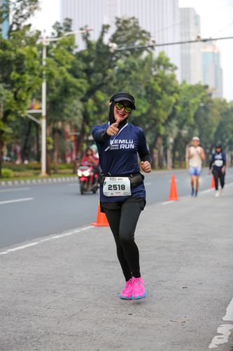 Race photo from KEMLU RUN 2025