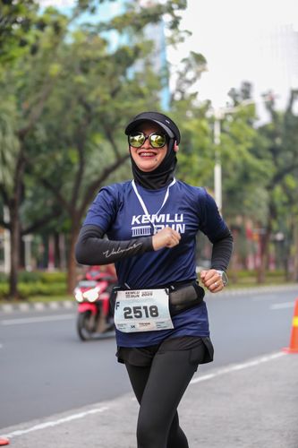 Race photo from KEMLU RUN 2025