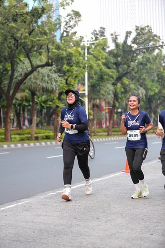 Race photo from KEMLU RUN 2025