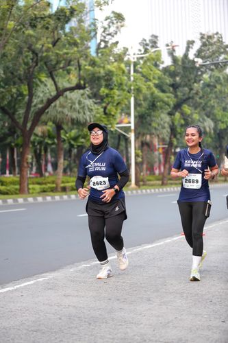 Race photo from KEMLU RUN 2025