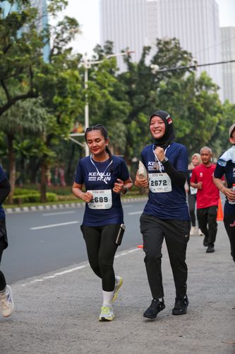 Race photo from KEMLU RUN 2025