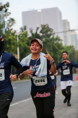 Race photo from KEMLU RUN 2025