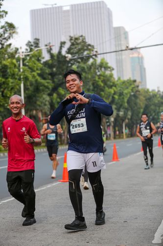 Race photo from KEMLU RUN 2025