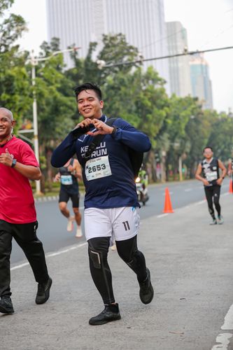 Race photo from KEMLU RUN 2025