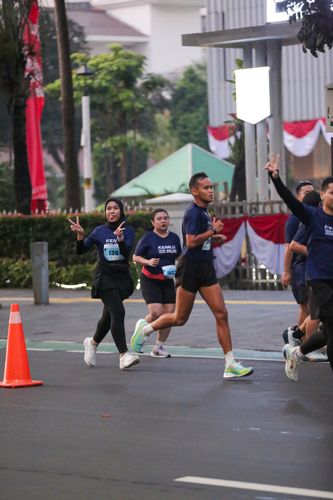 Race photo from KEMLU RUN 2025