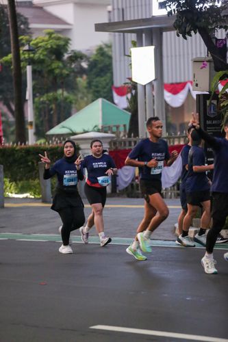 Race photo from KEMLU RUN 2025