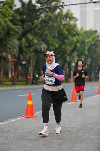 Race photo from KEMLU RUN 2025