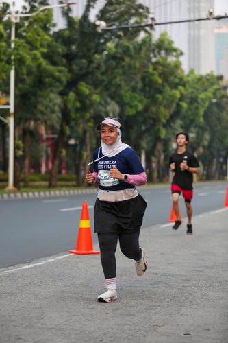 Race photo from KEMLU RUN 2025