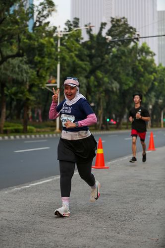 Race photo from KEMLU RUN 2025