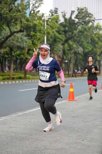 Race photo from KEMLU RUN 2025