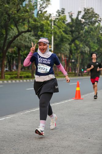 Race photo from KEMLU RUN 2025