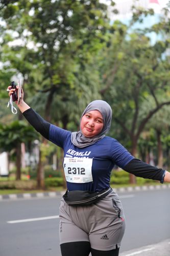 Race photo from KEMLU RUN 2025