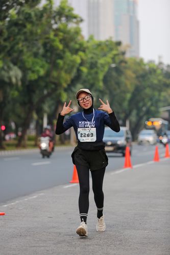 Race photo from KEMLU RUN 2025