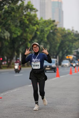 Race photo from KEMLU RUN 2025