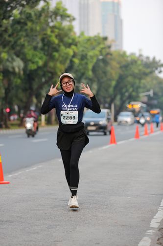 Race photo from KEMLU RUN 2025