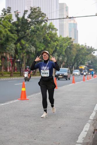 Race photo from KEMLU RUN 2025