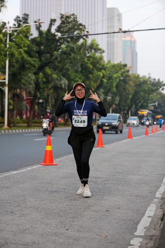 Race photo from KEMLU RUN 2025