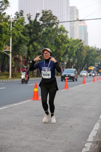 Race photo from KEMLU RUN 2025