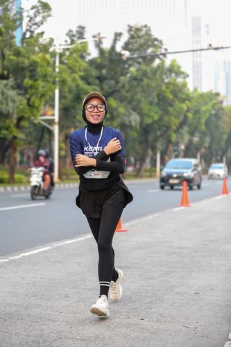 Race photo from KEMLU RUN 2025