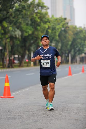 Race photo from KEMLU RUN 2025