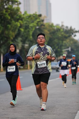 Race photo from KEMLU RUN 2025
