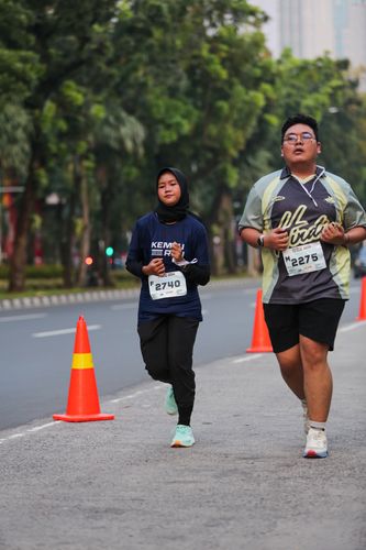 Race photo from KEMLU RUN 2025