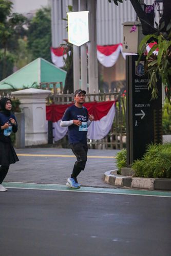 Race photo from KEMLU RUN 2025