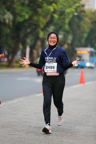 Race photo from KEMLU RUN 2025