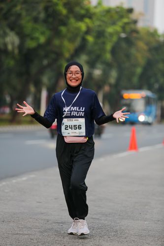 Race photo from KEMLU RUN 2025