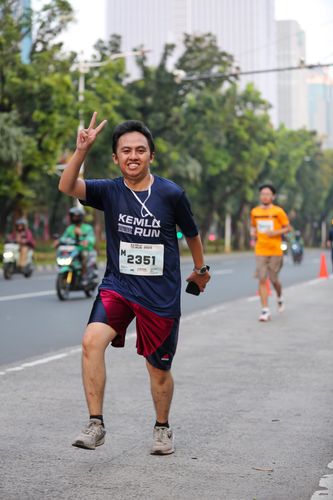 Race photo from KEMLU RUN 2025