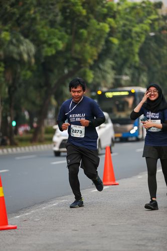Race photo from KEMLU RUN 2025