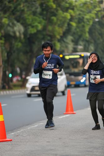 Race photo from KEMLU RUN 2025