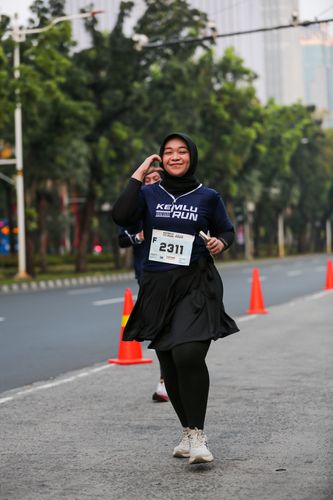 Race photo from KEMLU RUN 2025