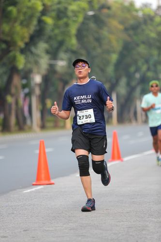 Race photo from KEMLU RUN 2025