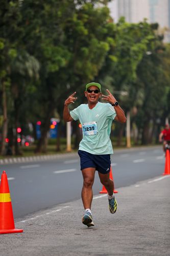 Race photo from KEMLU RUN 2025