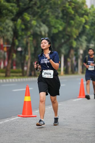 Race photo from KEMLU RUN 2025