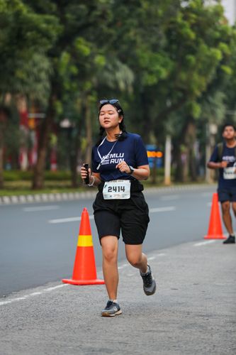 Race photo from KEMLU RUN 2025