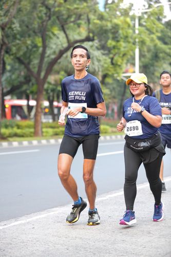 Race photo from KEMLU RUN 2025